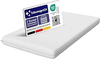 Träumegut24 - AquaFlex 7-Zonen Matratze | H2&H3 | Ergonomische Kaltschaummatratze (90x200cm, H2&H3, 11cm)