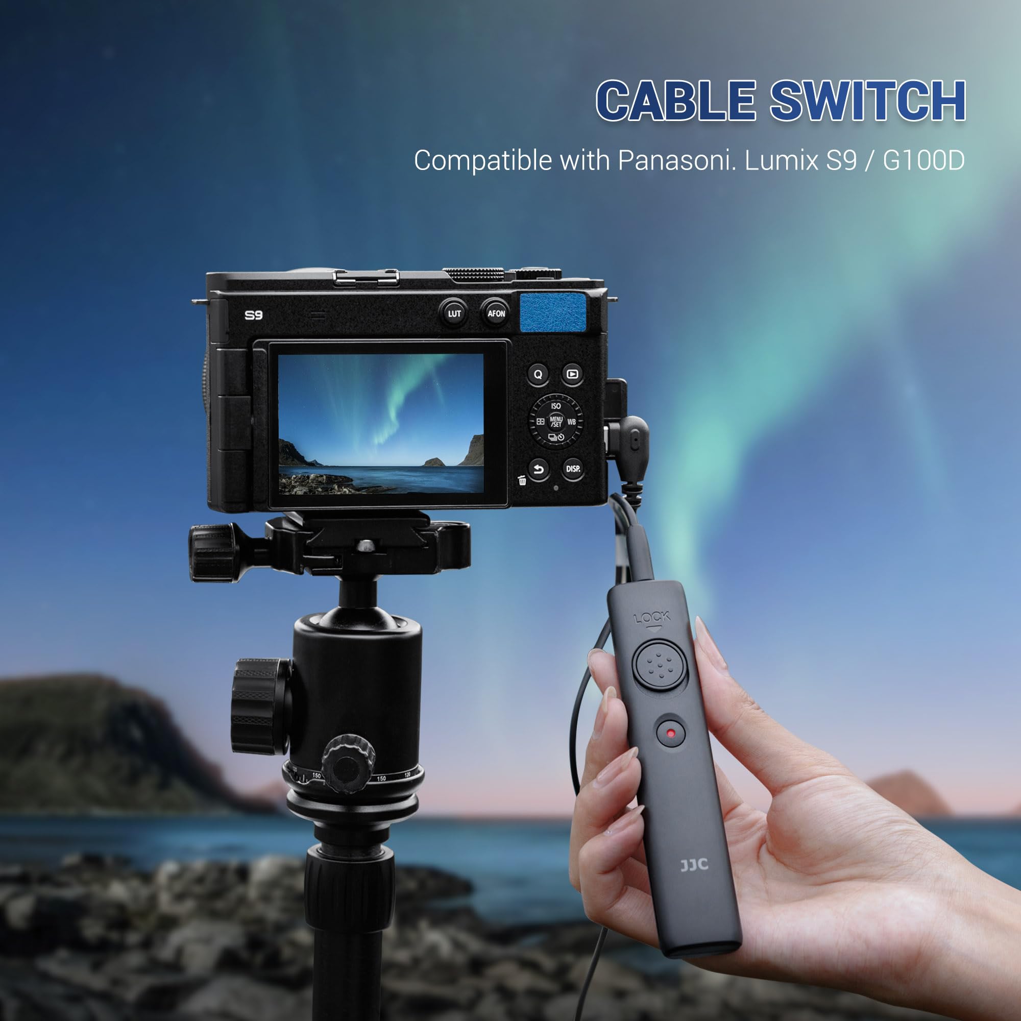 JJC Déclencheur à distance avec câble d'enregistrement vidéo pour appareil photo reflex numérique Panasonic LUMIX DC-ZS99(TZ99) S9/G100D