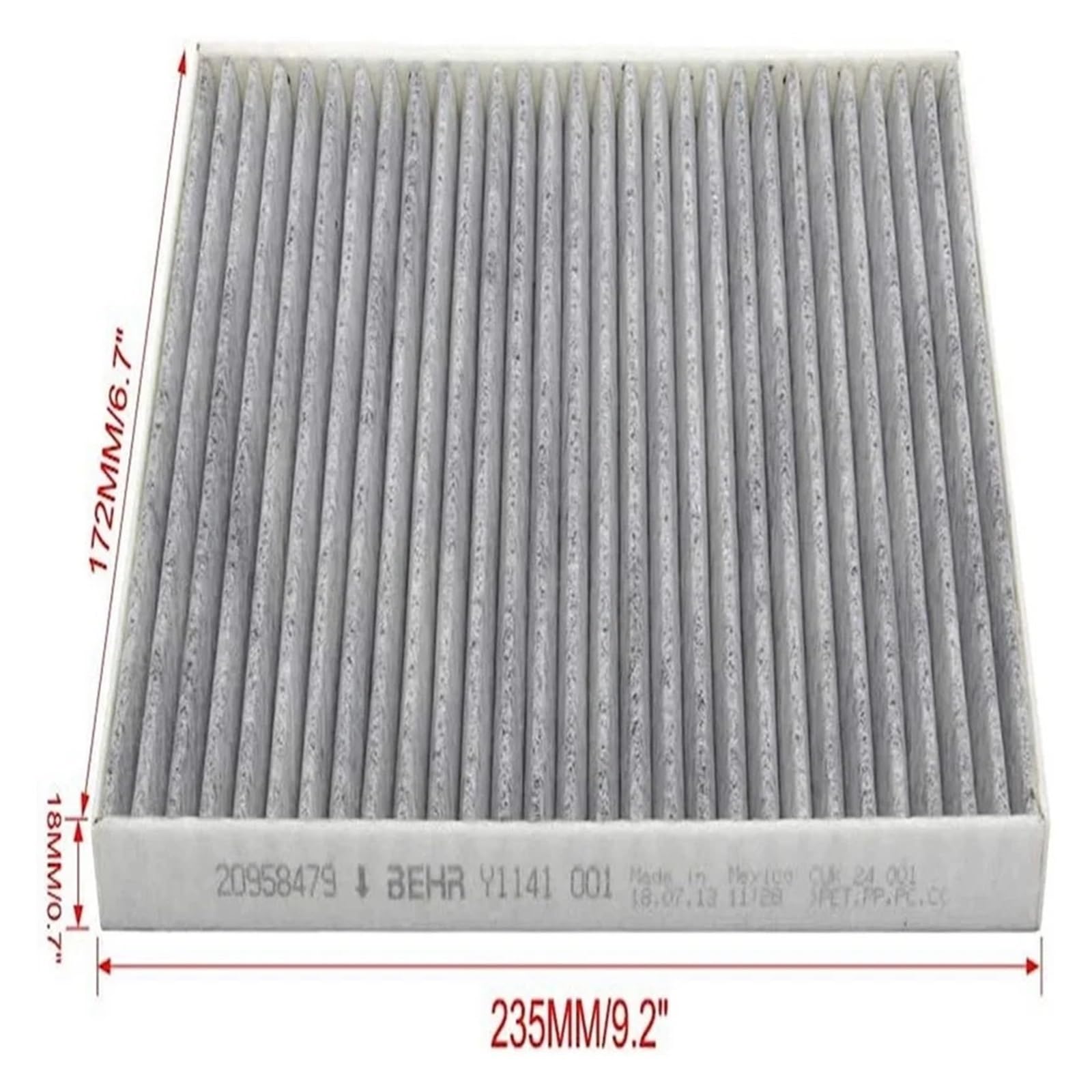 Filtr przeciwpyłkowy Klimatyzacja kabinowa samochodu Fliter filtr powietrza silnika OEM nr 15278634 20958479 pasuje do Buick Enclave 3.6L Traverse GMC(Air filter 2 set)