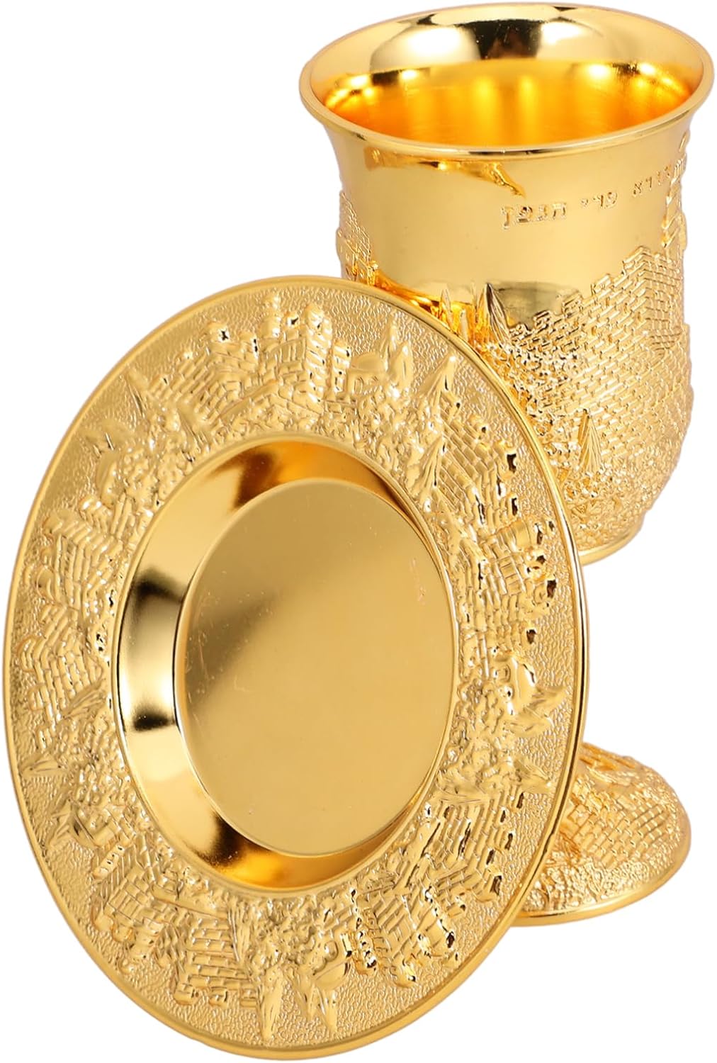 OUNONA 1set Blessing Cup Set Cup Saucer Shabbos Goblet Passover Wine Judaica Holiday