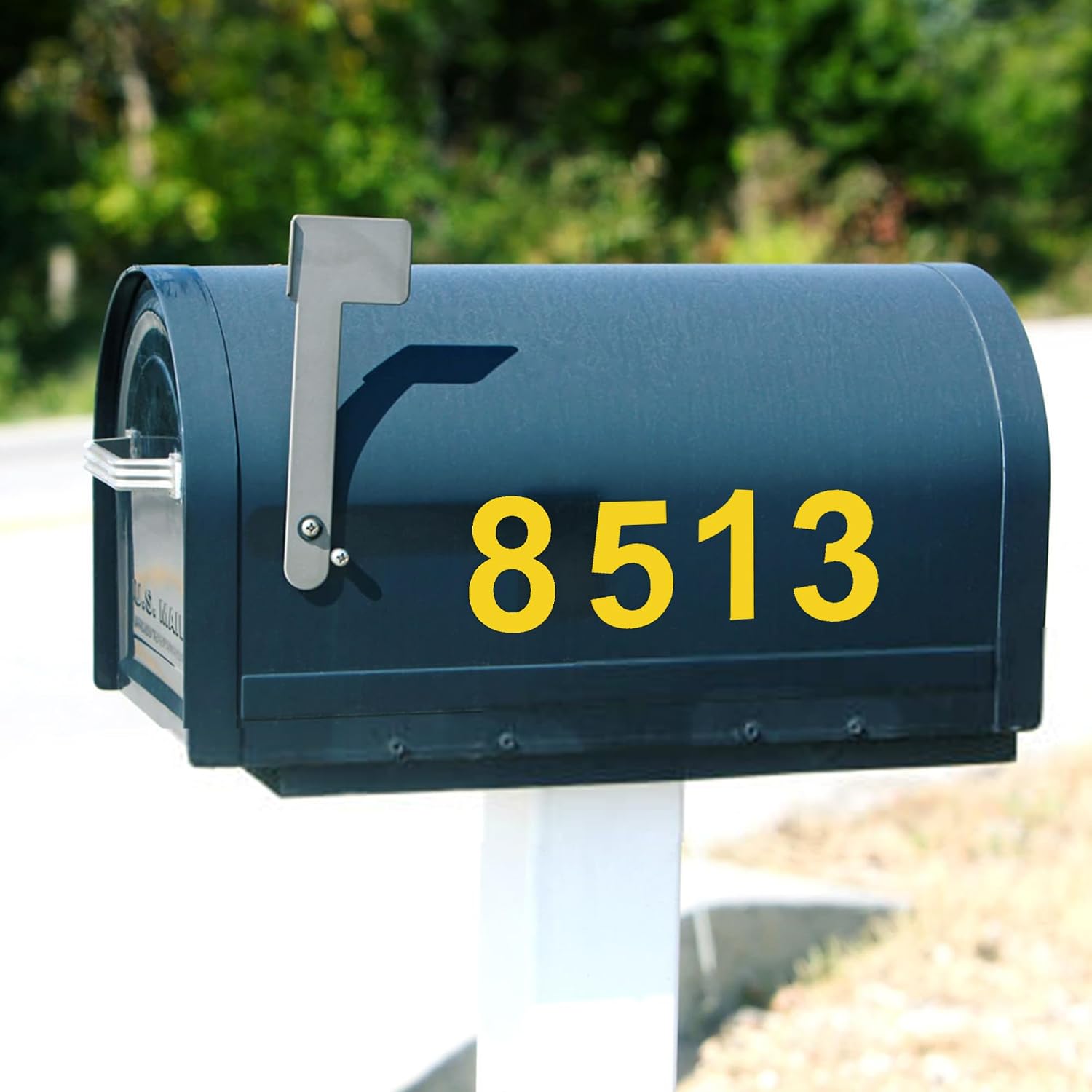 100 PCS Gold Water Resistant Vinyl Number Stickers, 3” & 4” Vinyl Self-Adhesive Numbers 0-9, Waterproof Mailbox Address Numbers for House, Trash Can, Door, Outdoor Use (3 inch and 4 inch(100Pcs))
