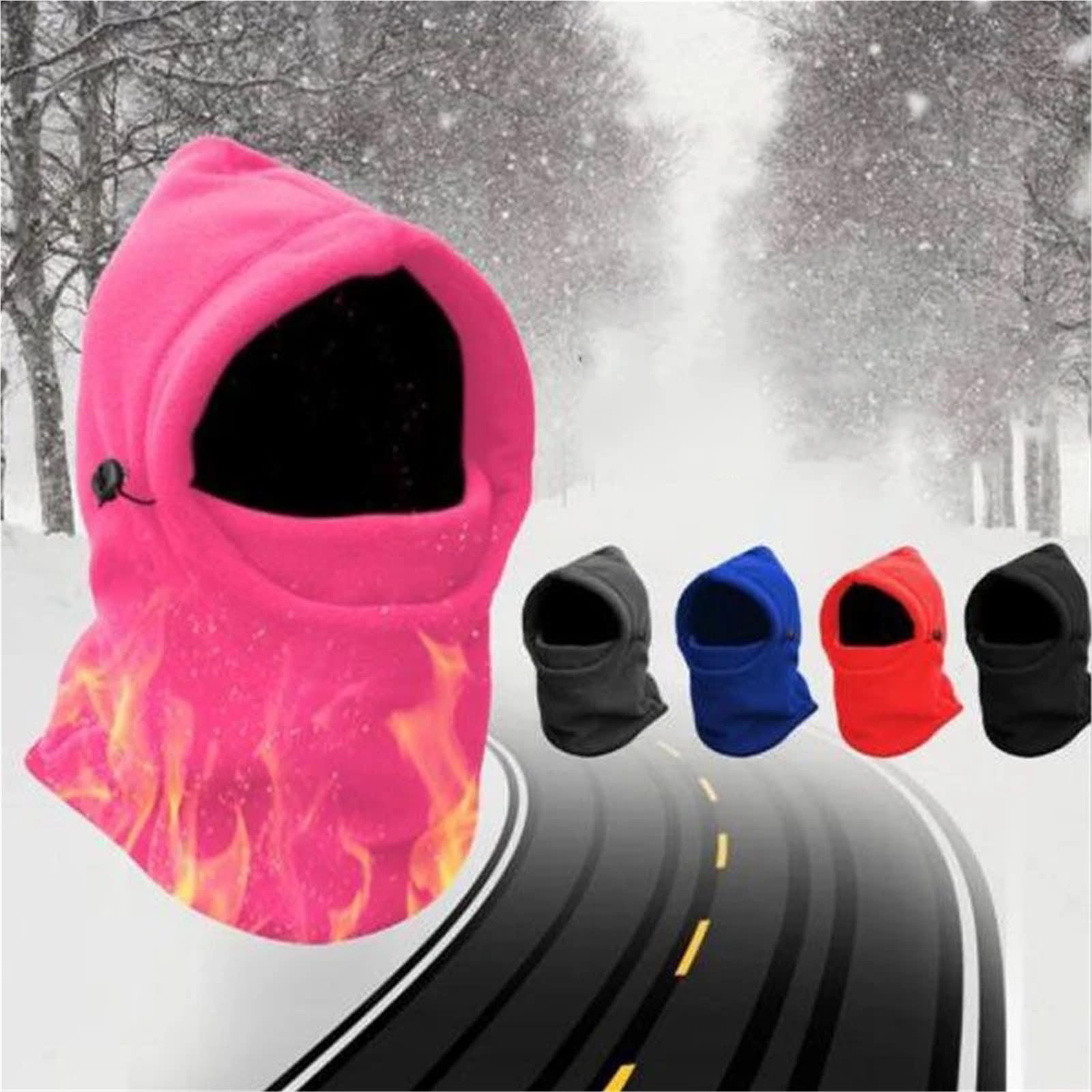 2 pezzi passamontagna berretto caldo inverno uomo donna cappelli termico cappello con cappuccio scaldacollo escursionismo guida sciarpe per Ciclismo