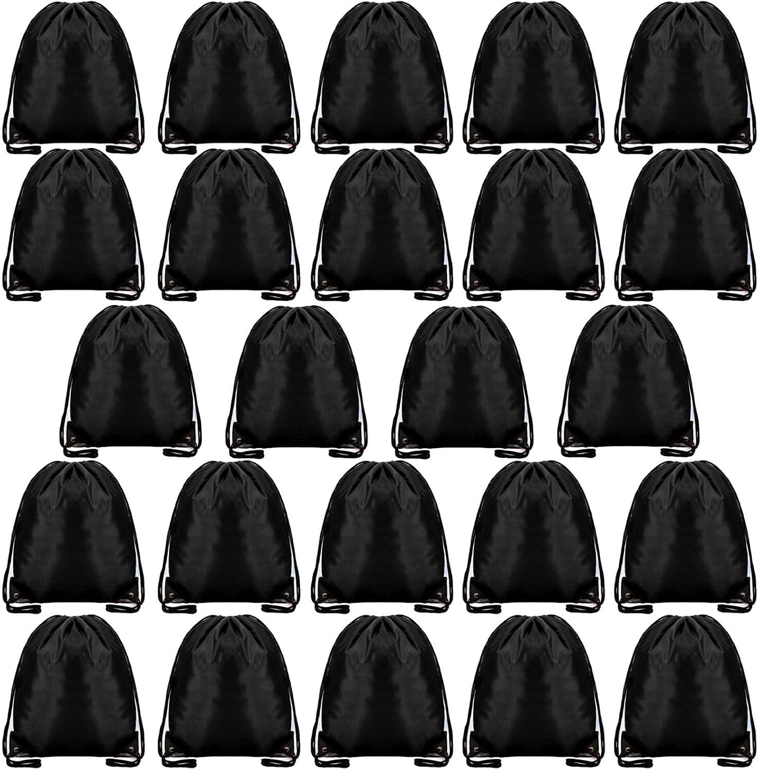 24 Pcs Drawstring Bag,Drawstring Backpack Bags for Gym School Travel Picnic Storage Kids Adults,Pe Sport String Backpack Gift Bags for Girls Boys