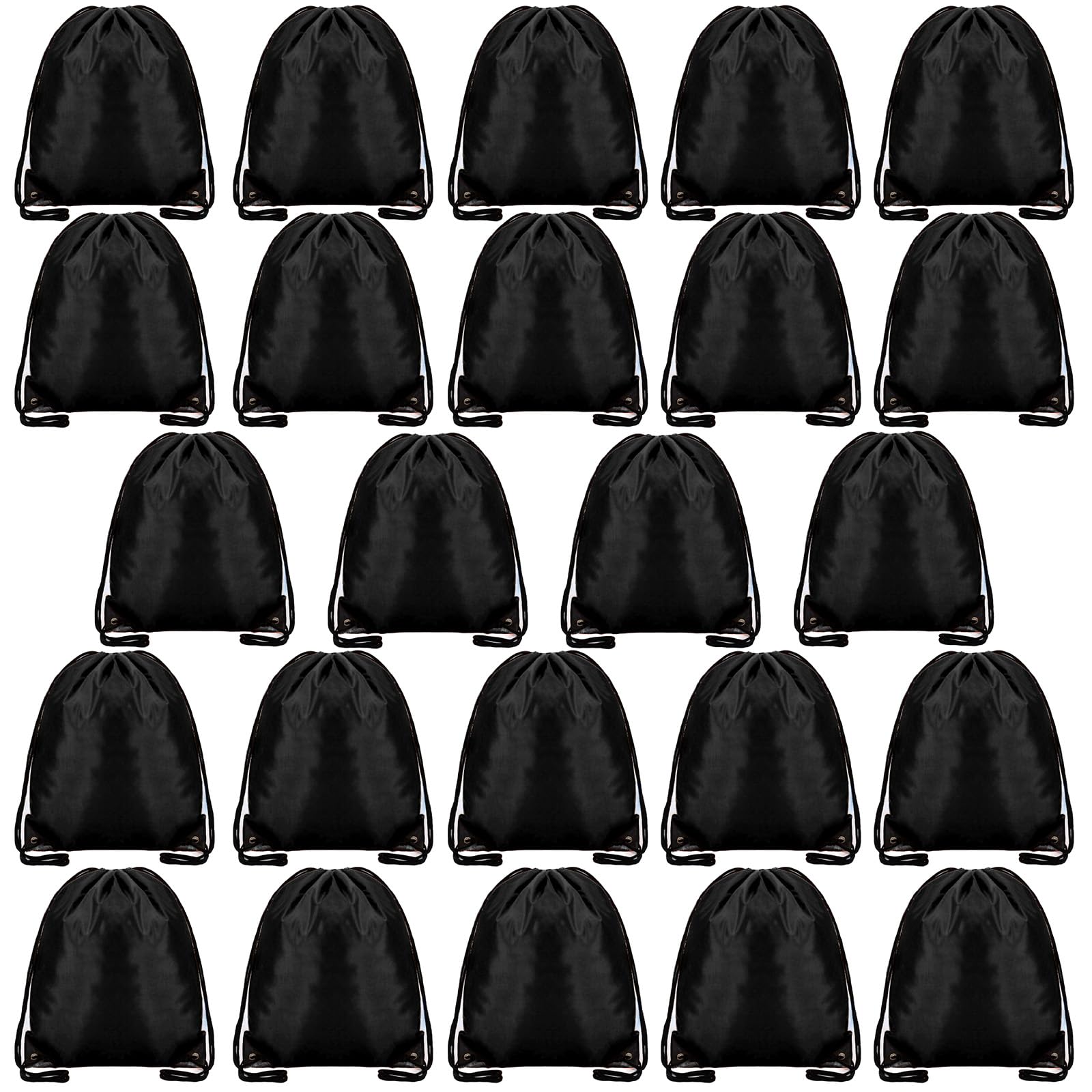 24 Pcs Drawstring Bag,Drawstring Backpack Bags for Gym School Travel Picnic Storage Kids Adults,Pe Sport String Backpack Gift Bags for Girls Boys
