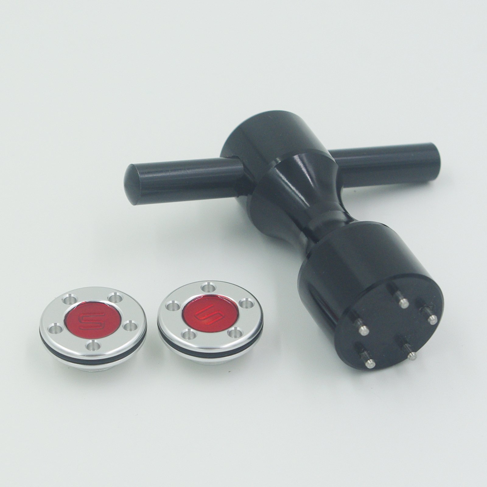 U-nique 2 of 5g Red Golf Weight for Scotty Cameron Fastback & Squareback Putter (5 GR)+ Wrench (Black)