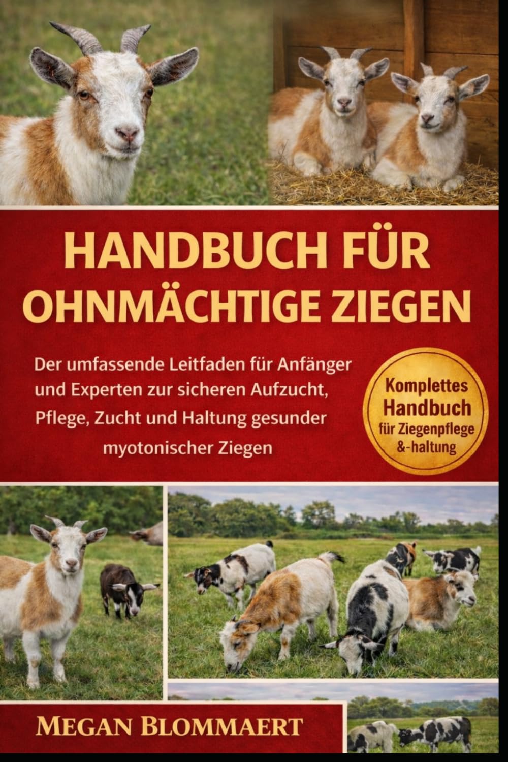 HANDBUCH FÜR OHNMÄCHTIGE ZIEGEN: Der umfassende Leitfaden für Anfänger und Experten zur sicheren Aufzucht, Pflege, Zucht und Haltung gesunder myotonischer Ziegen