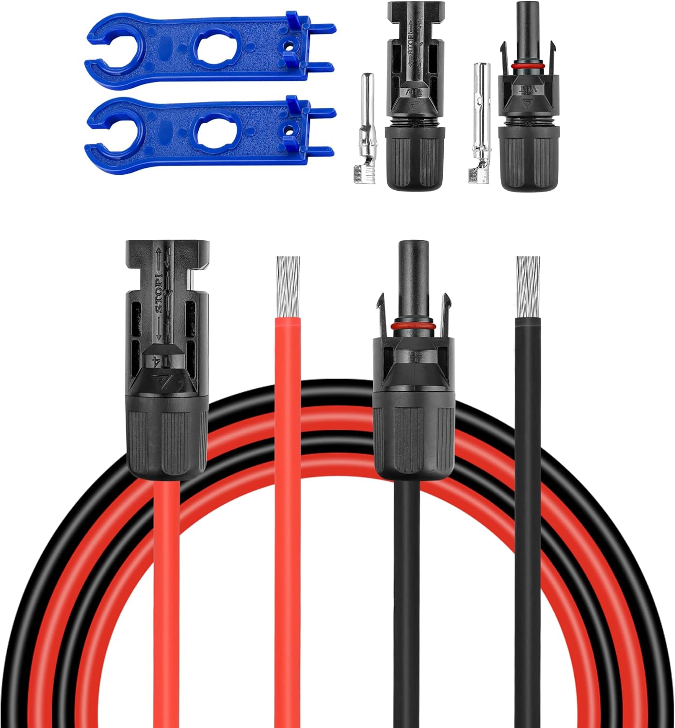 10 AWG Solar Extension Cable 200FT+100 FT 10AWG Solar Panel Extension Cable