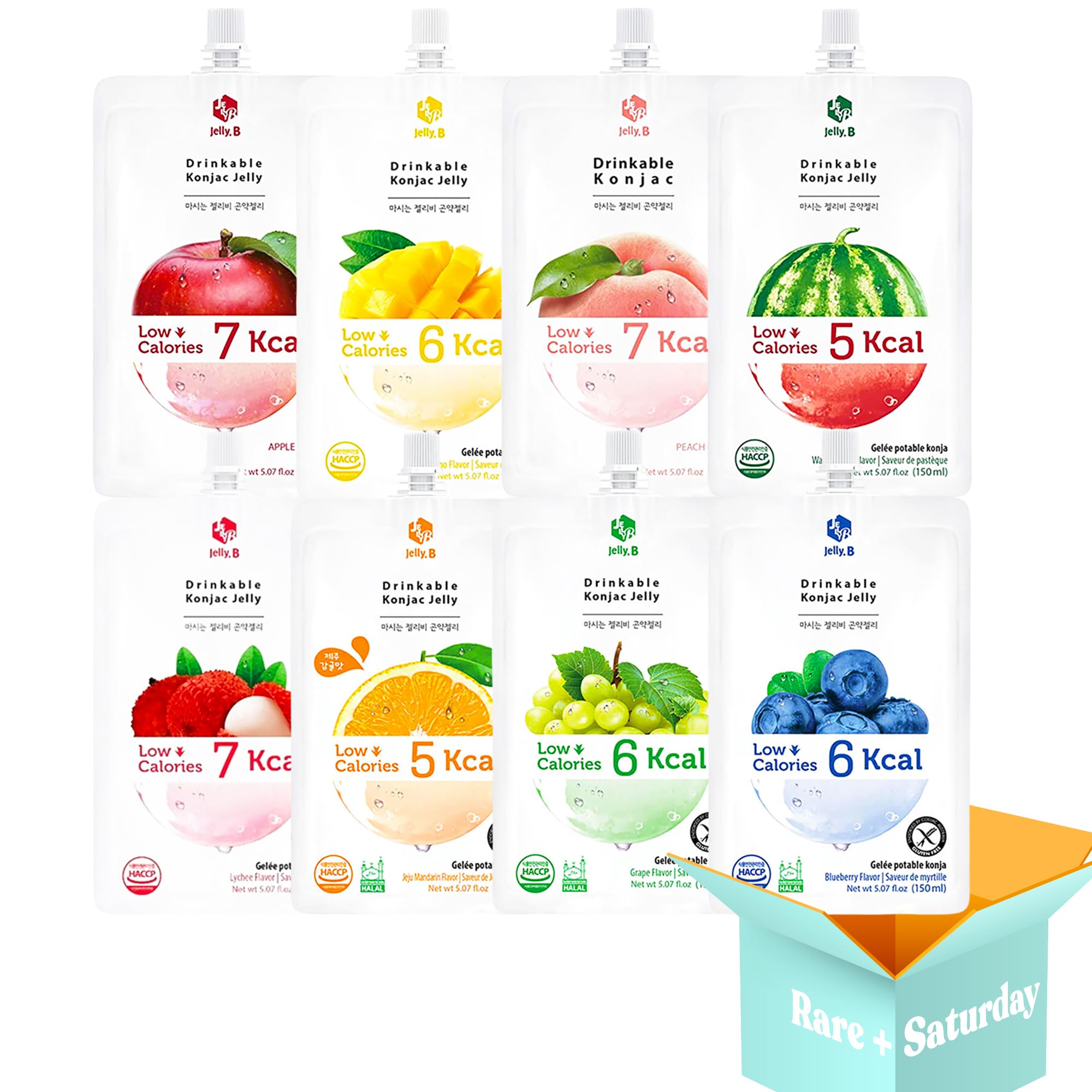 Amazon.com : Jelly B Drinkable Konjac Jelly - Variety (8-Pack