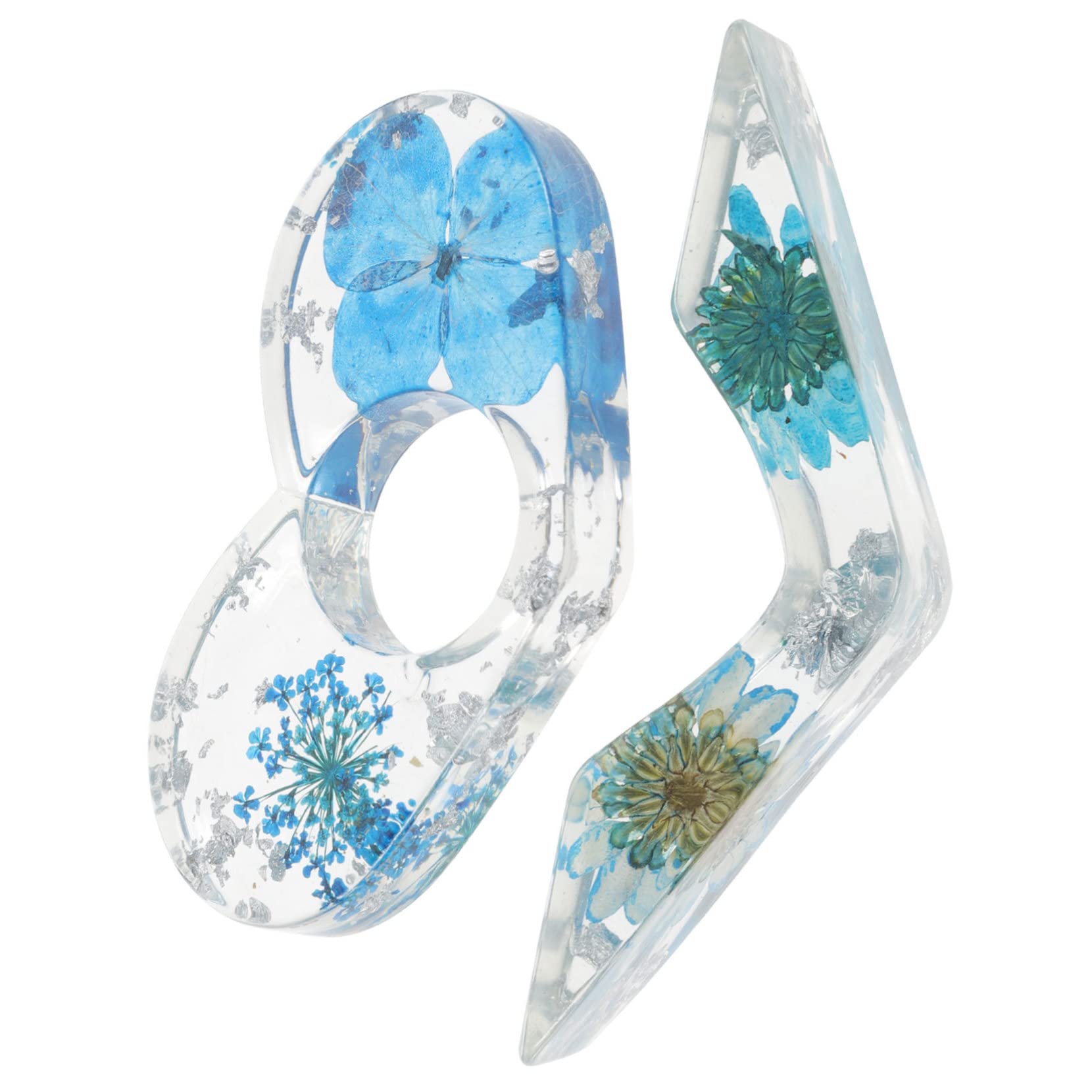 HOMSFOU Soporte De Página De Libro De Resina Diseño Ergonómico Para Lectura Para Sujetar Libros Mano Accesorio Práctico Y Duradero Color Azul 2 Piezas X 4