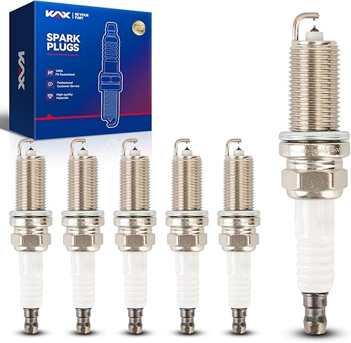 KAX Bujías 6176 doble iridio 6176, paquete de 6, aptas para RX350 2007-2015, ES350 2007-2018, Sienna 2007-2016, Highlander 2008-2016, Avalon