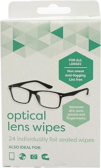 lakeland Original Optical Lens & Screen Wipes, Pack of 24