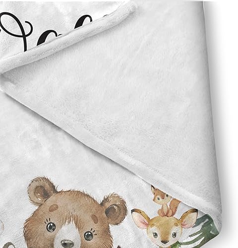 Miniatura 6 de Juego de ropa de cama personalizado para cuna de bebé, juego de cuna de 3 piezas con nombre personalizado, diseño de dibujos animados, cómoda manta