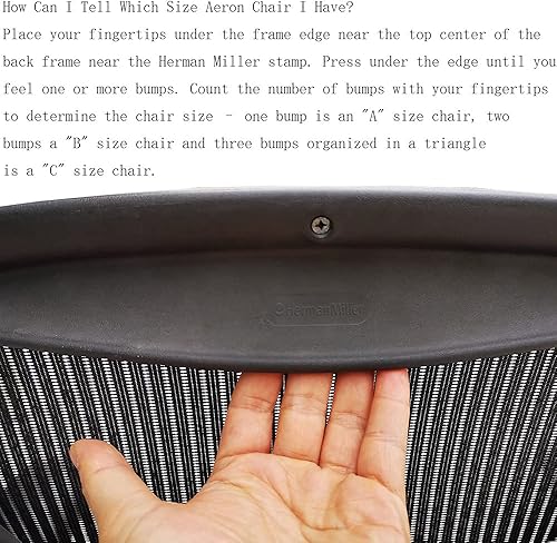 Miniatura 6 de Almohadilla de espuma de repuesto para silla de oficina Herman Miller Classic Aeron de tamaño A B C (negro, AB)