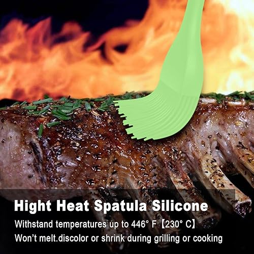 Miniatura 107 de Walfos Cepillo de silicona para pastelería, juego de cepillos para untar resistentes al calor, perfecto para hornear, parrilla de barbacoa, cocina