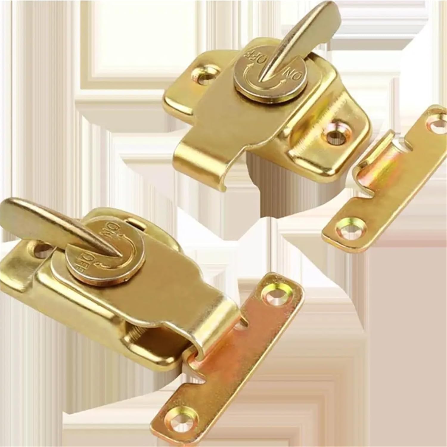 Jewelry Box Latch 8pcs Sturdy Corrosion Resistance Table Locks Smooth Surface Metal Dining Buckles Gold Computer Workstations