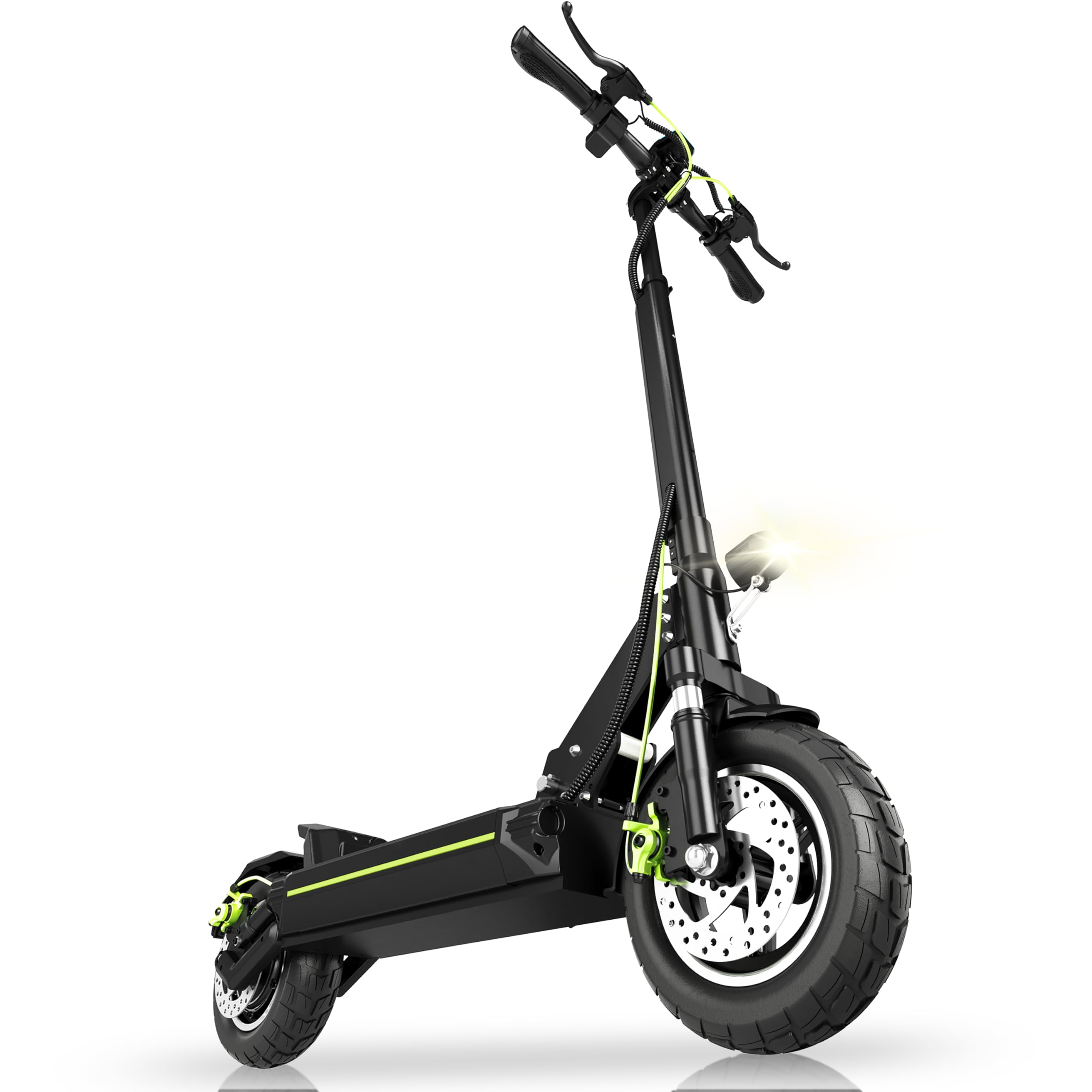 Monopattino Elettrico Adulto, 500W,Autonomia 55-90KM, 13AH/18.2AH Massimo 150 kg, Doppio Ammortizzatore e Freni Disco Anteriori Posteriori,Pneumatici 10 Pollici,E-Scooter Pieghevole