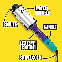 Vista 6 de Bed Head Surf’s Up Waver Ondas playeras relajadas Multicolor Barriles de 2 pulgadas