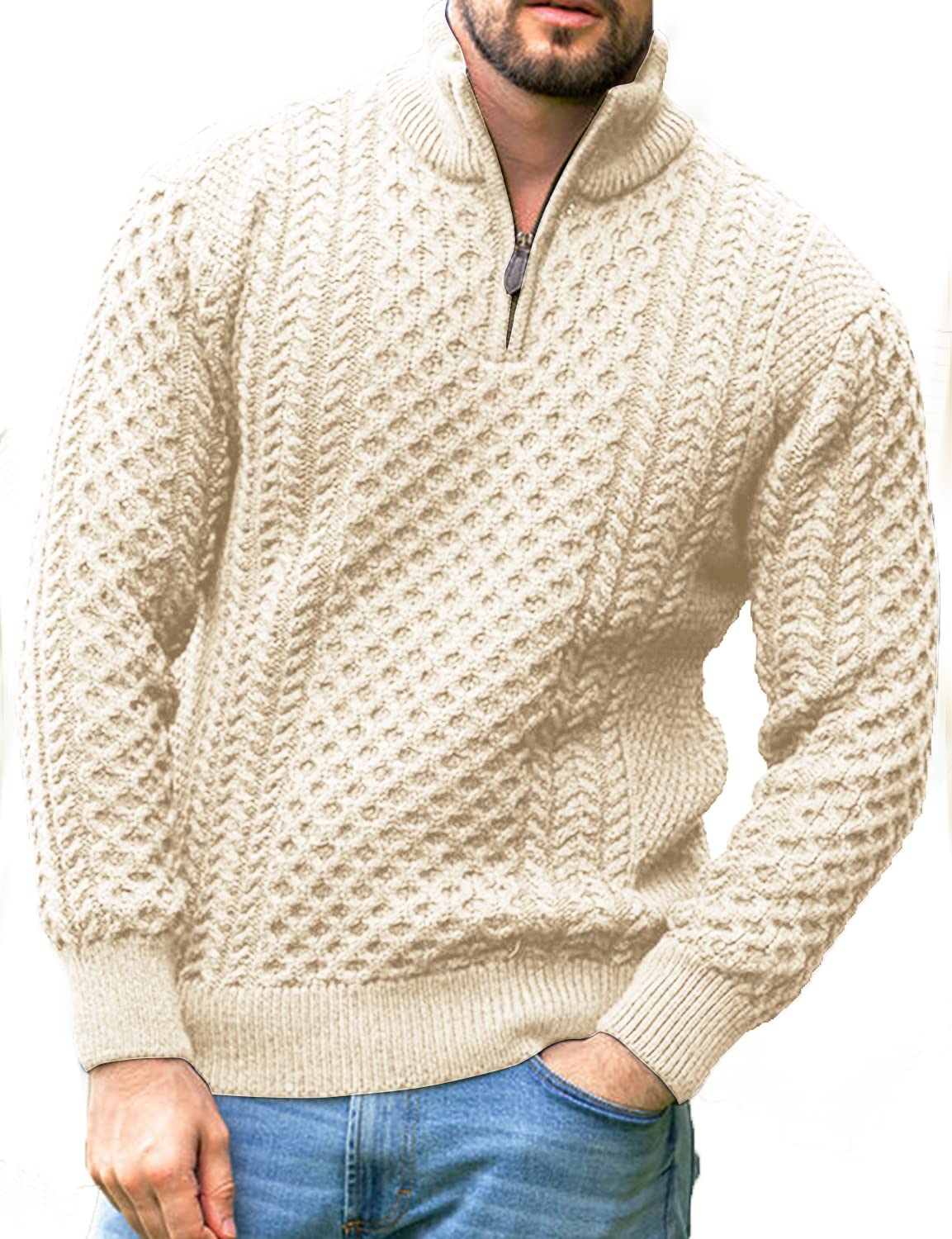 Men's Irish Fisherman Cable Knit Sweater