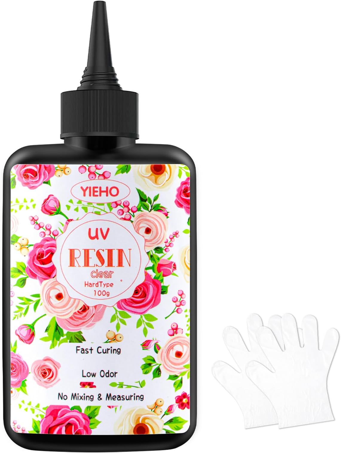YIEHO UV Resin 100g,Upgraded Crystal Clear Hard UV Curing Epoxy Resin Starter Supplies for Jewellery Making, DIY Craft Supplies