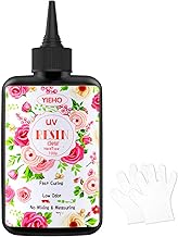 YIEHO 100g Resine uv pour Bijoux, Haute Résistance, Durcissement Solaire Rapide Résine Epoxy UV Transparente pour la Fabrication de Bijoux, Artisanat DIY, Décoration