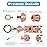 Multi-Purpose Titanium Toothpicks, Portable Metal Toothpicks for Teeth, Reusable Stainless Steel Toothpick for Restaurant Travel Home and Outdoors (Rose Gold)