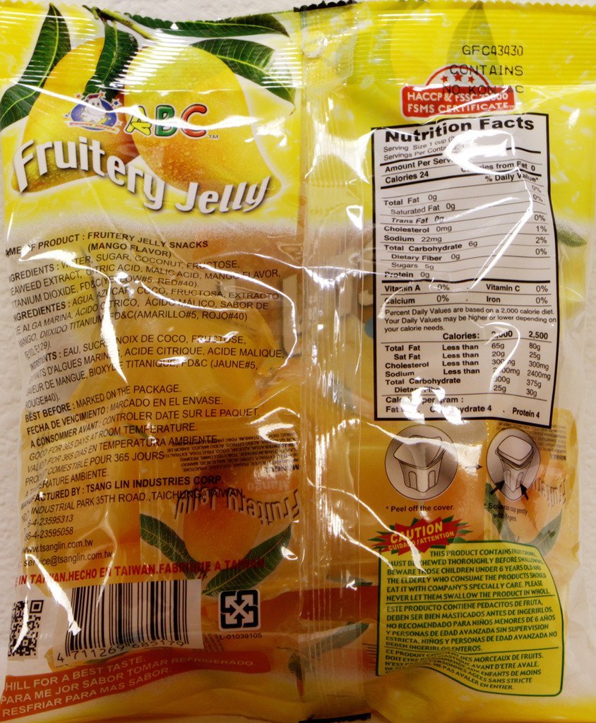 ABC Fruitery Fruit Jelly -Mango Flavors 10oz x 6pack