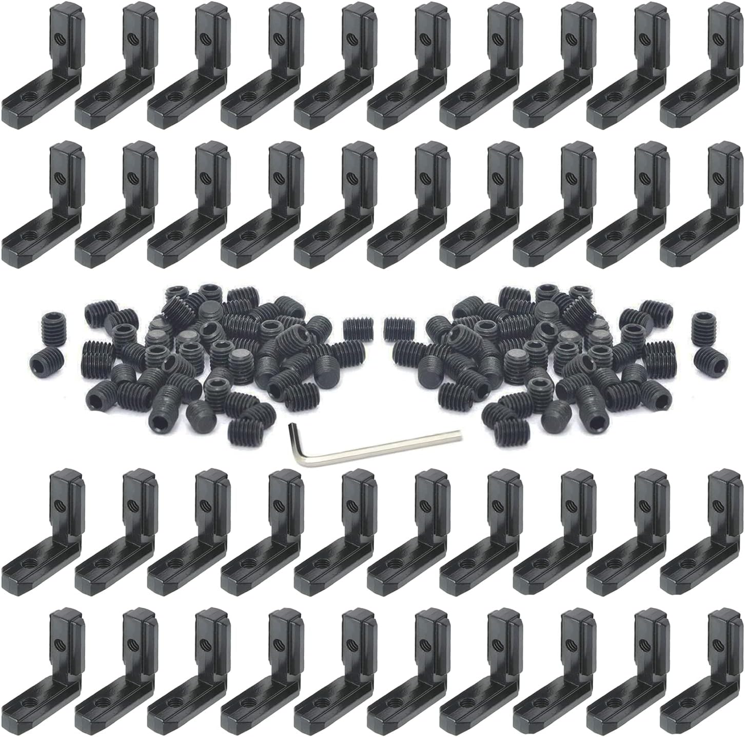 Amazon.com: FORRCKY 40PCS 2020 Extrusion Connectors 2020 Aluminum