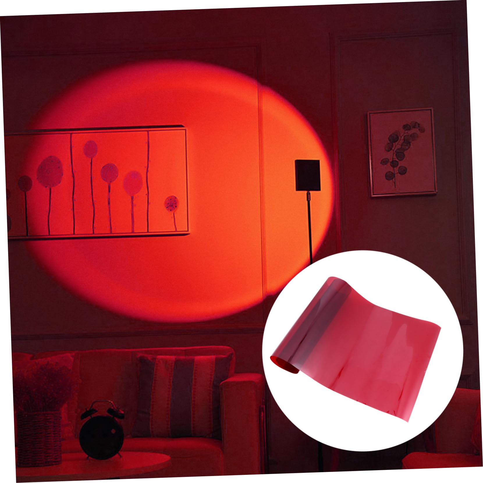 HOMSFOU 10pièces Film De Gel Transparent pour Éclairage Photo Filtre De Couleur pour Stroboscope LED Vidéo Scène