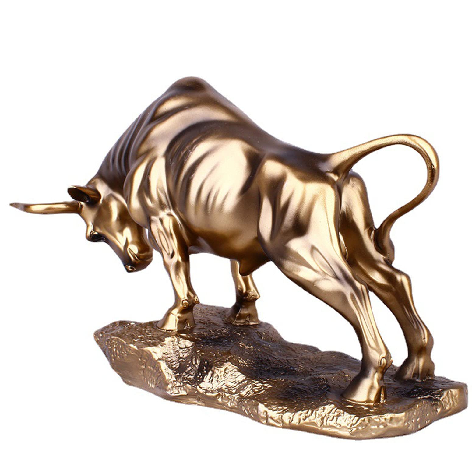 Stier figur deko,Bulle figur statue deko,Abstrakte Tier Skulptur, Stier skulptur Harz Dekoration Tier Skulptur, Repräsentiert viel Glück der Karriere und Reichtum,für Home Office Schreibtisch Dekor