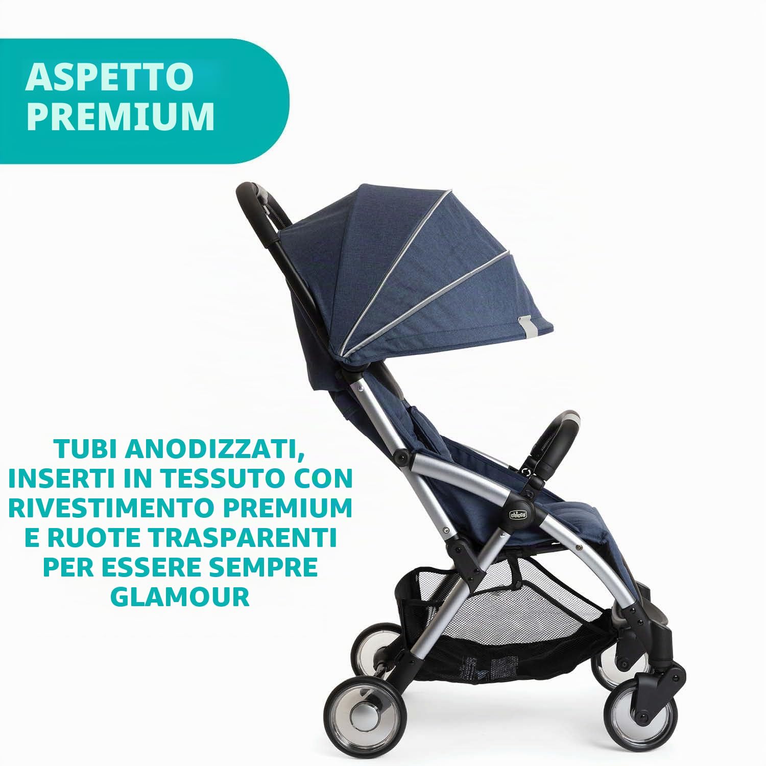 Seggiolini auto marca CHICCO. Modello Passeggino Goody Plus Indigo