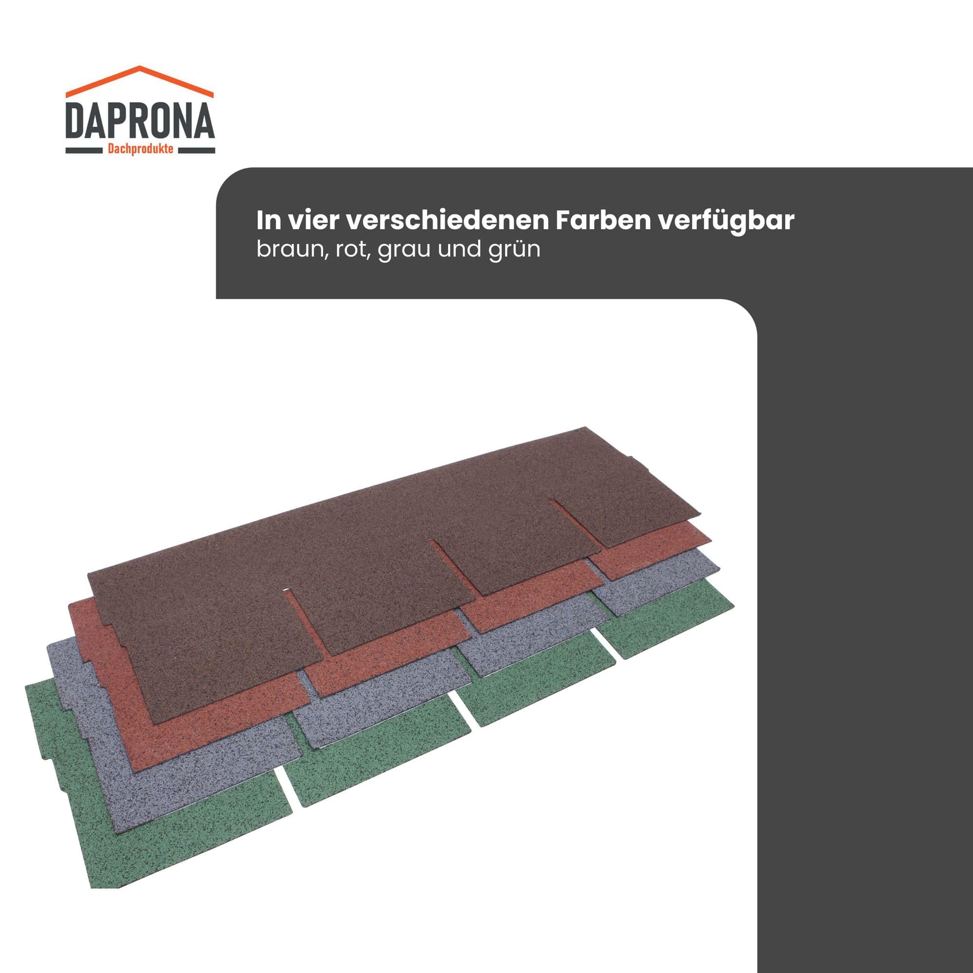 20x Bitumen Dachschindeln Rechteck Braun 1 m x 32 cm – 2,6 m² selbstklebend mit Glasvlieseinlage – wetterfest & UV-beständig für Gartenhaus, Carport, Garage, Pavillon