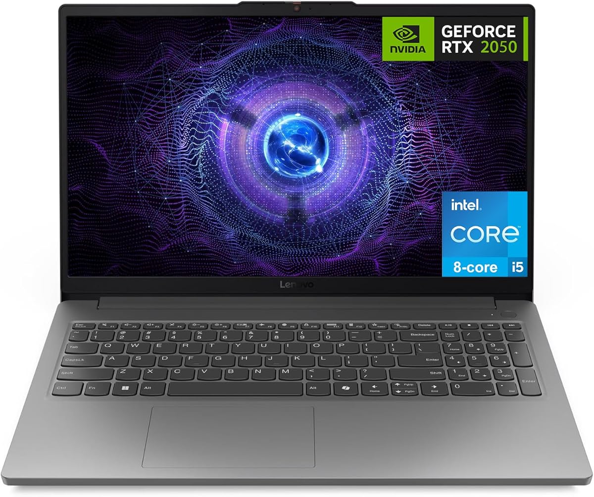 Lenovo LOQ Essential Gaming Laptop, 15.6" FHD 144Hz Display, 8-core Intel Core i5-12450HX, GeForce RTX 2050, 16GB DDR5, 512GB SSD, Wi-Fi 6, RJ-45, USB-C, HDMI, Card Reader, Non-Backlit, Win 11 Home : Electronics