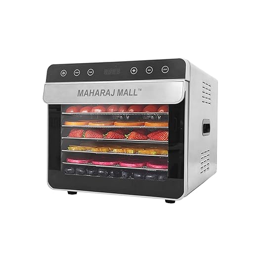 Maharaj Mall Layer Digital Panel Food Dehydrator Efficient Dehydration for Preserving Foods (700 Watt (6 Trays))