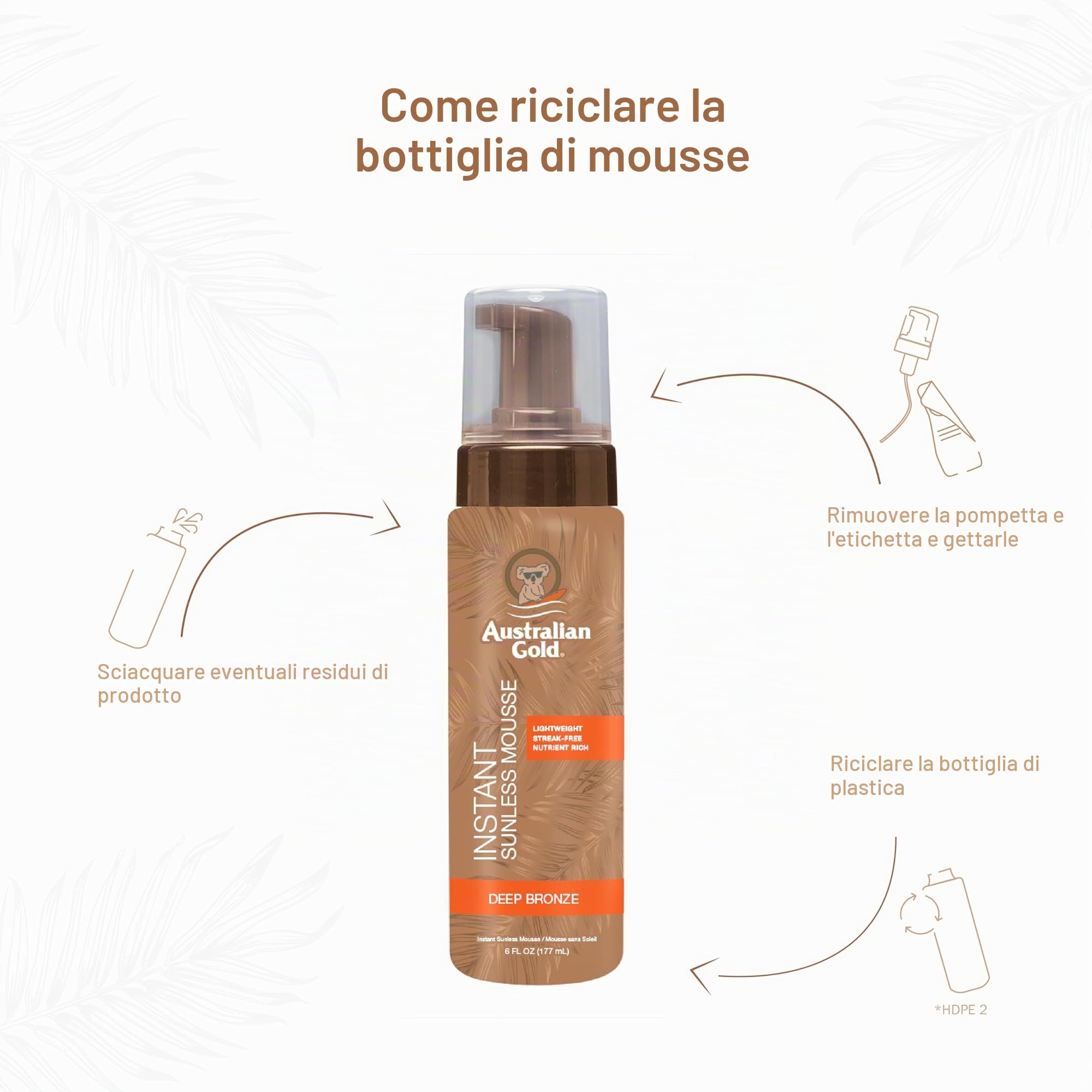 Australian Gold compatible - Instant Sunless Mousse 177 ml
