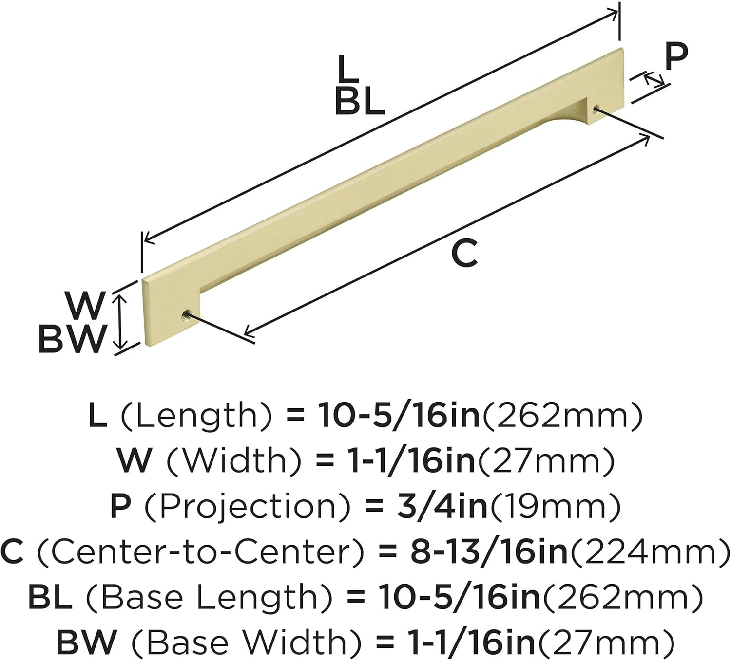 Amerock BP36955MG Art Deco Cup Pull, Matte Gold