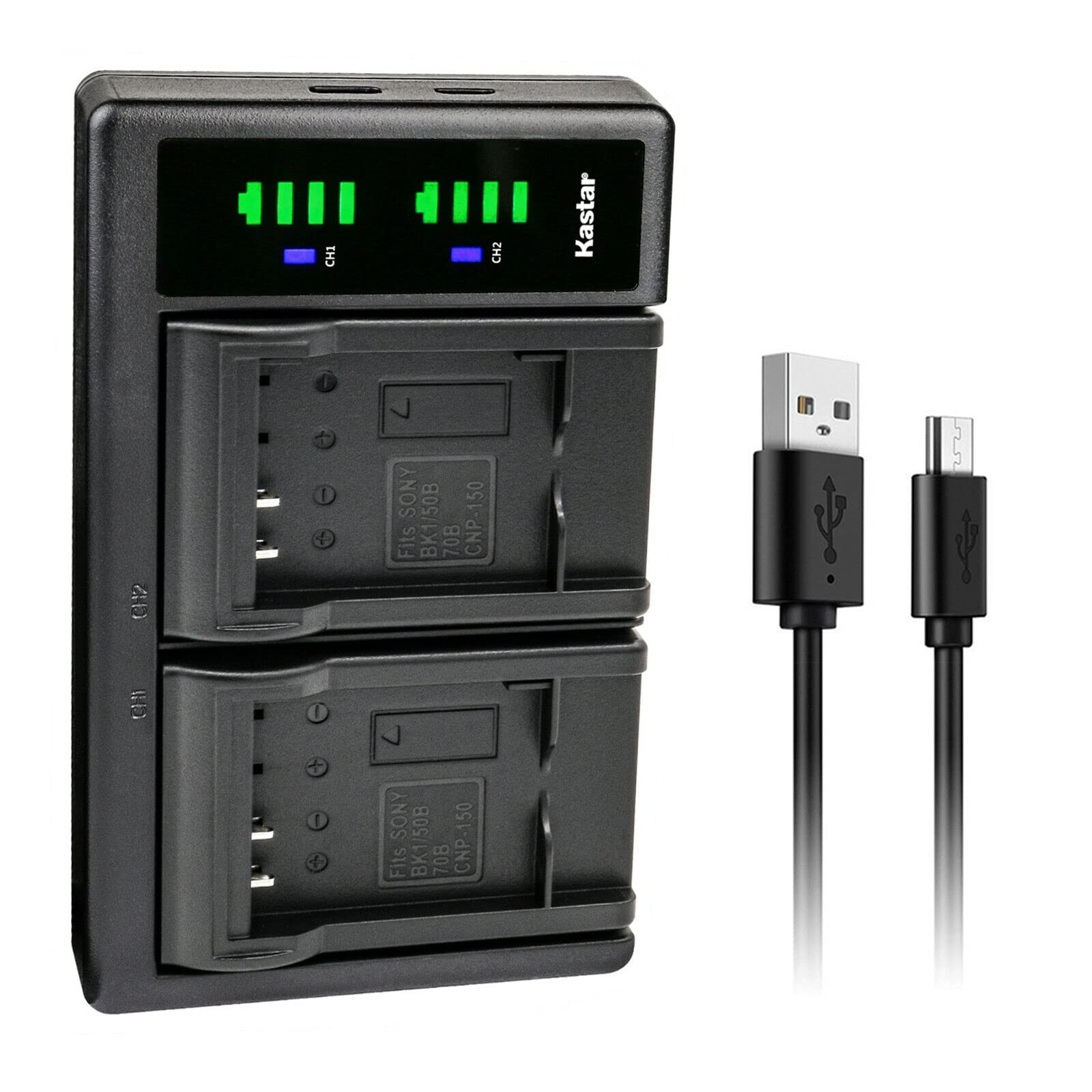 Kastar LTD2 USB Battery Charger Replacement for Ricoh DB-110 Battery, Ricoh GR III Digital Camera, Ricoh GR IIIx Digital Camera, Ricoh WG-6 Digital Camera, Ricoh G900 Digital Camera