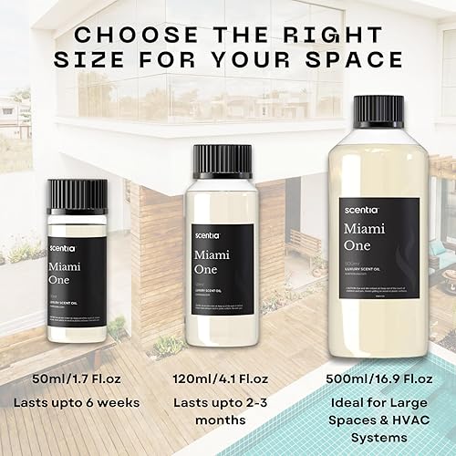 Miniatura 7 de Scentia Aceite aromático Miami One de 16.9 fl oz 16.9 fl oz – Aceite de fragancia de aromaterapia inspirado en 1 Hotel Miami Beach – Mezcla de lujo