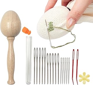 Kit cerzido - ferramentas costura cerzido madeira,Materiais para cerzir madeira para meias cerzir roupas adultos cerzir crianças bricolage aula artesanato viagem casa Prachy