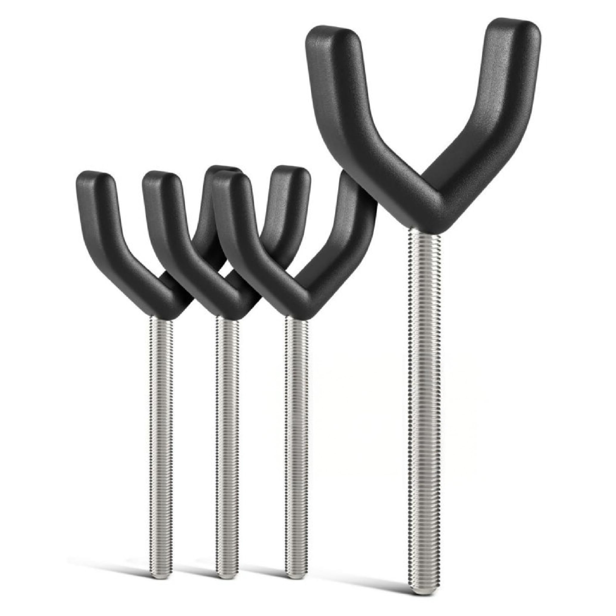 Y-Adapter 4er Set für Türschutzgitter & Treppenschutzgitter I Universal für Geländer bis 40 mm, Anti-Rutsch, kompatibel mit M8 & M10 Gewinde | Schnelle Montage ohne Bohren am Kinderschutzgitter