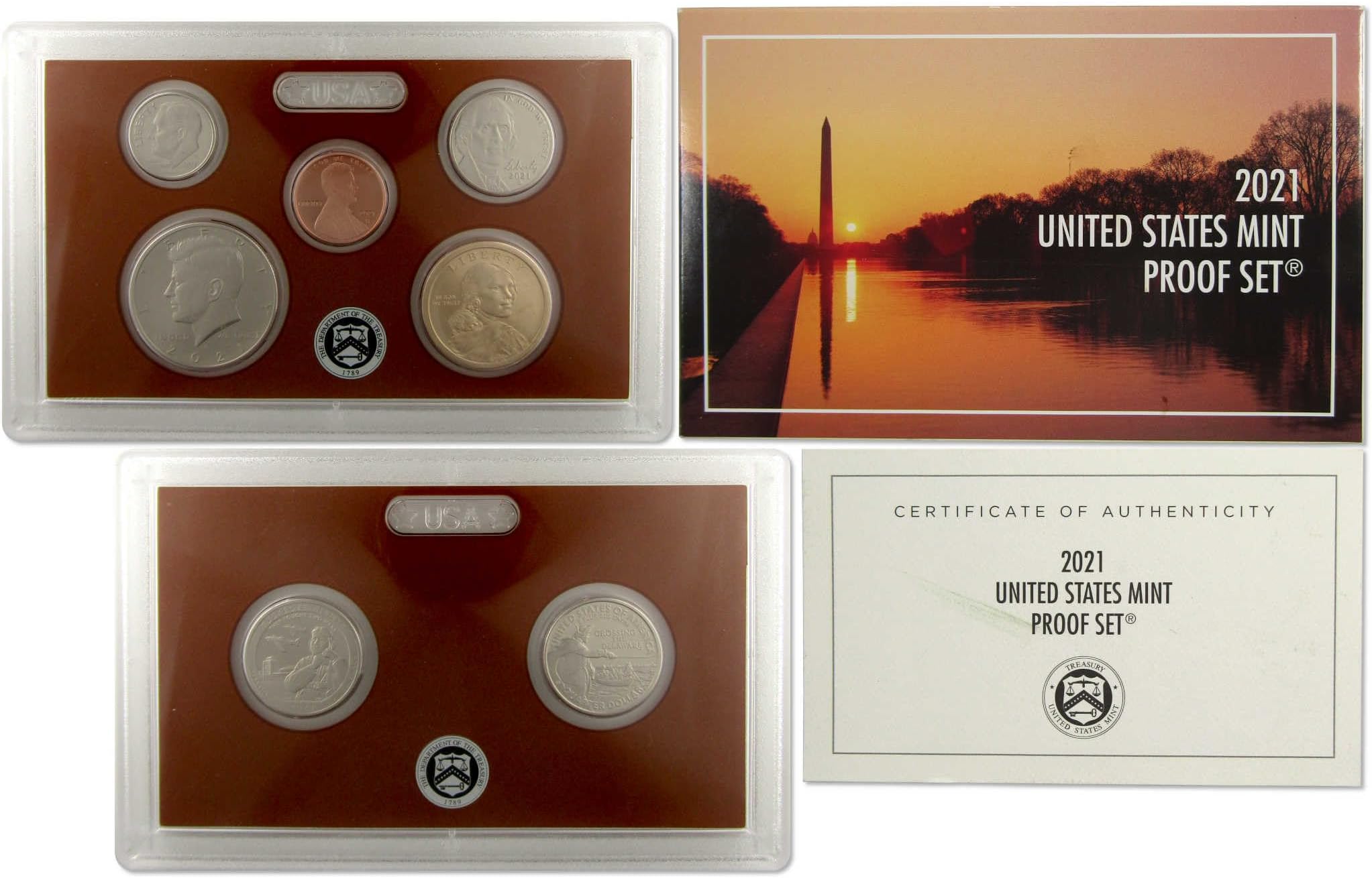 2021 Clad Proof Set U.S. Mint Original Government Packaging OGP COA
