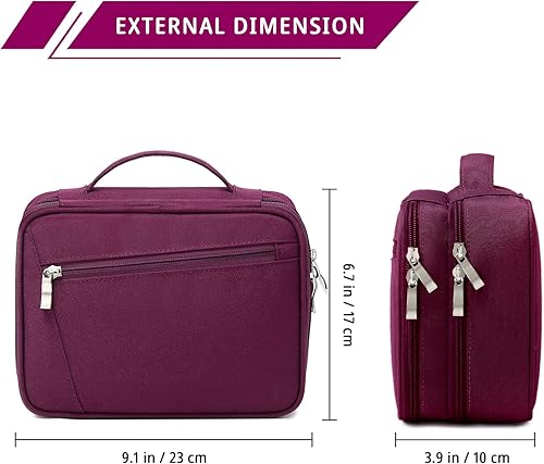 Miniatura 2 de mygreen Organizador de viaje electrónico, estuche de accesorios electrónicos a prueba de agua, portátil, bolsa de almacenamiento de cables de doble