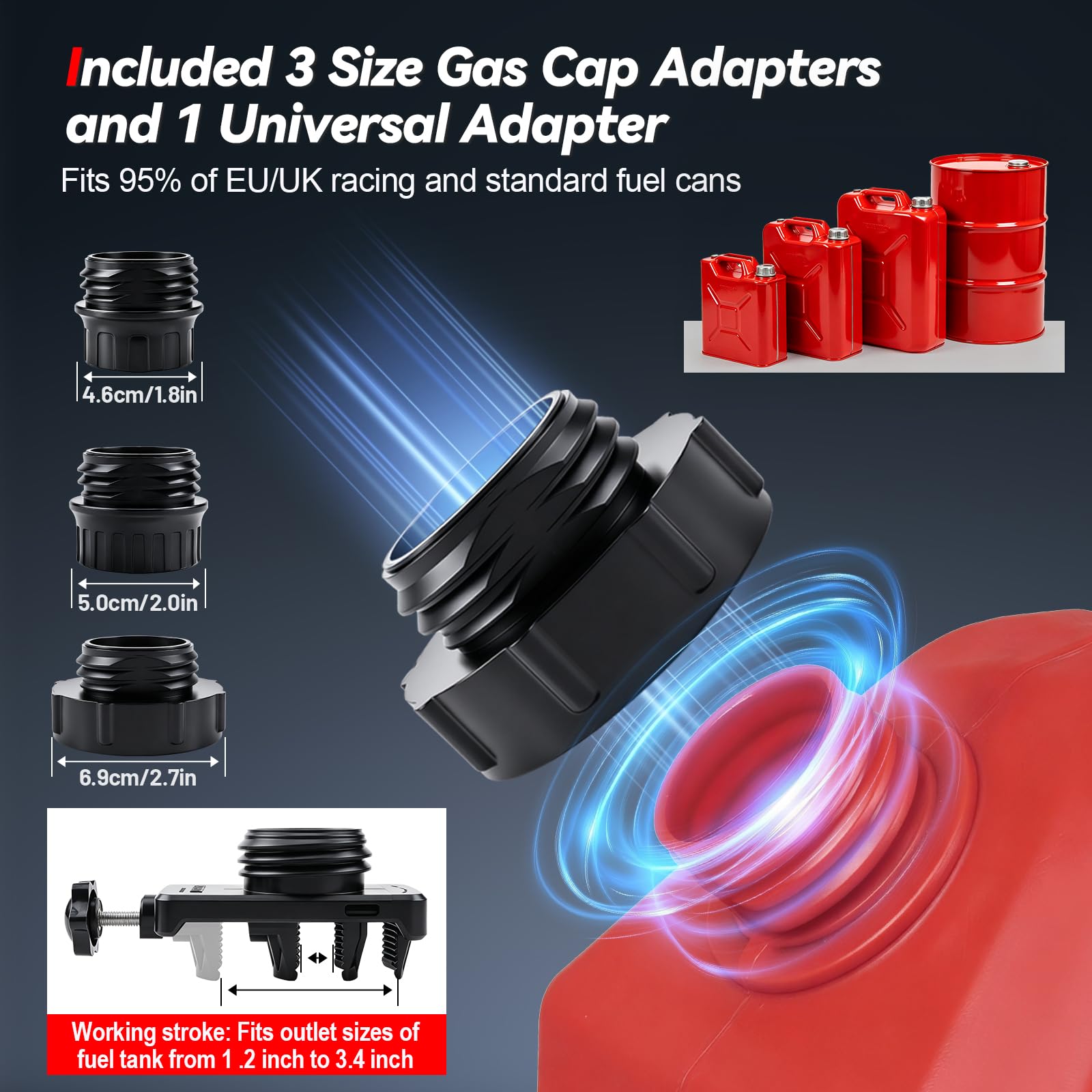 Bomba de combustible con sensor de parada automática, 3.2 GPM (12 L/min)