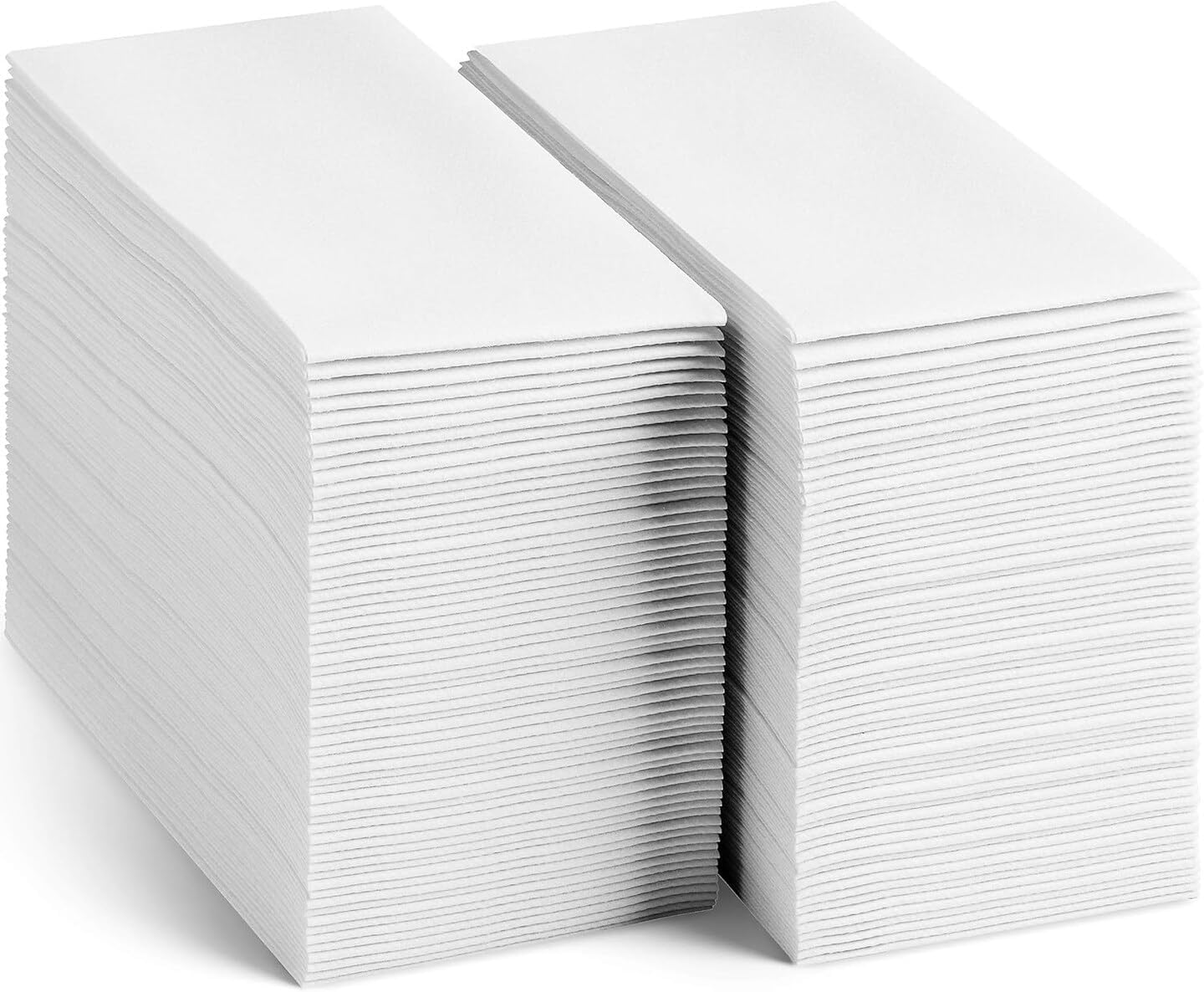 Disposable Guest Towels 200 Pack White Dinner Napkins - VALUE SIZE - Elegant, Super Soft & Absorbent - Dining, Weddings, Entertaining, Hand Drying In Powder Room & Bathroom. Made In USA
