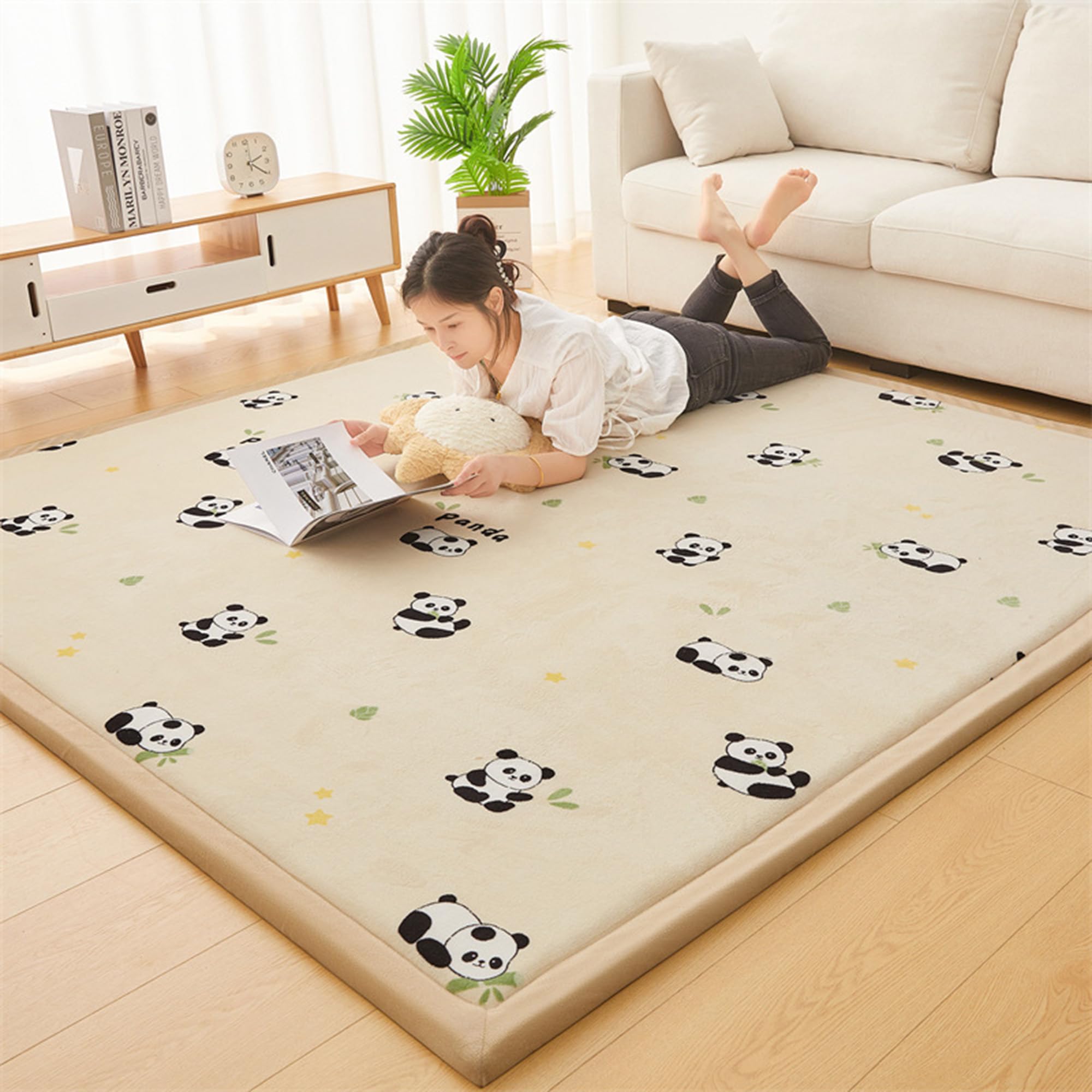Grand tapis pour salon et chambre 120x200 doux au toucher