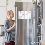 iSYFIX Magnetic Dry Erase Whiteboard Notes - 8.5 x 11 inch, 2 Pack - Decorative Magnet Blackboard for Kitchen, Decor, Office, Grocery Lists, Metalic Boxes, Storage and More
