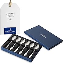 Villeroy & Boch Oscar Set di Cucchiaini da Espresso, 6 Pezzi, Acciaio