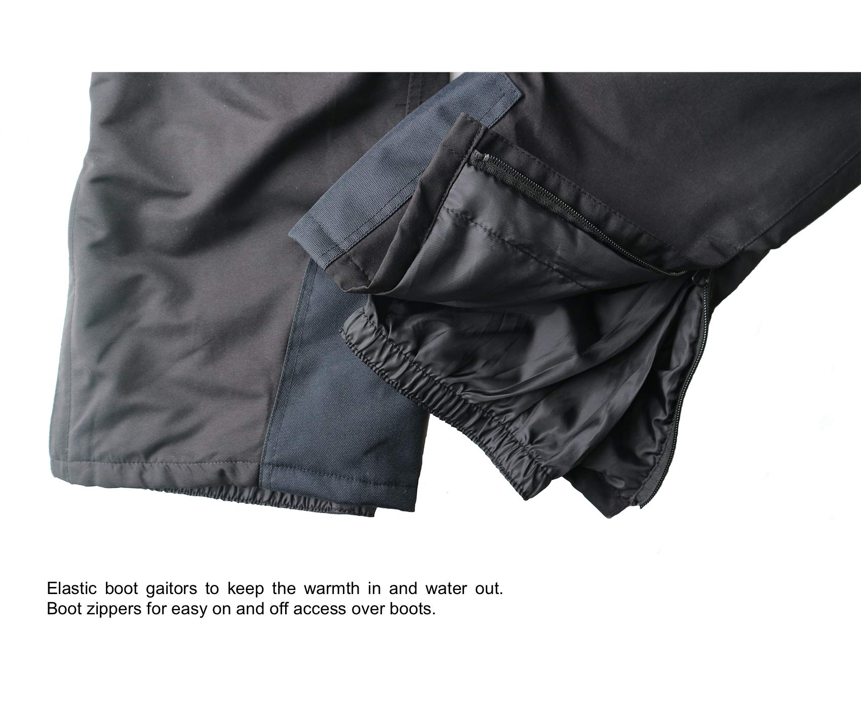 Acme Projects pantalones con aislamiento de nieve, 100% impermeable, transpirable, sujetado con cinta adhesiva de la costura, 10.000 mm / 3000gm