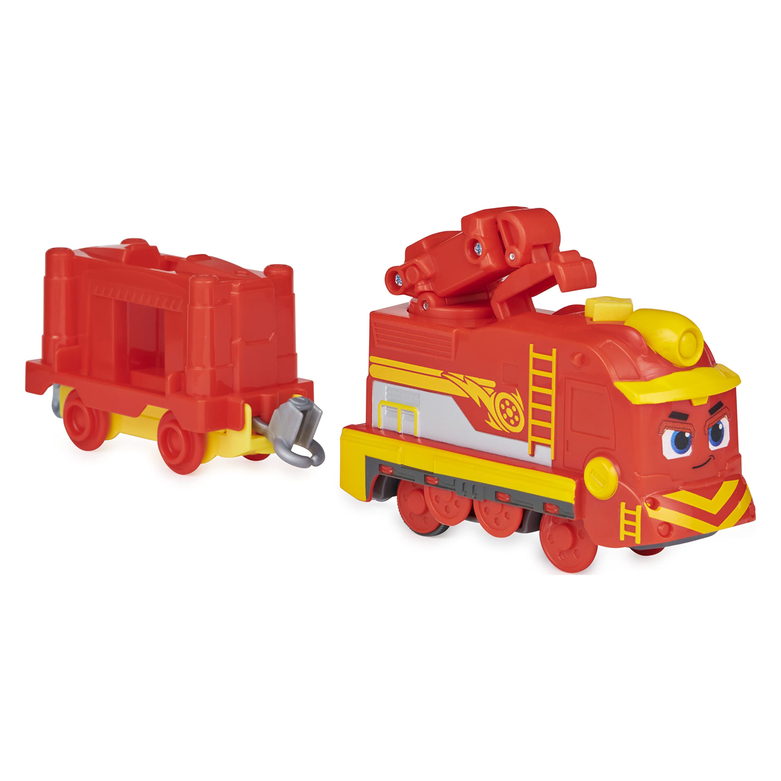 Mighty Express Motorised Train Freighter Nick with Freight Car - Battery Operated Train to the Popular TV Series, from 3 Years