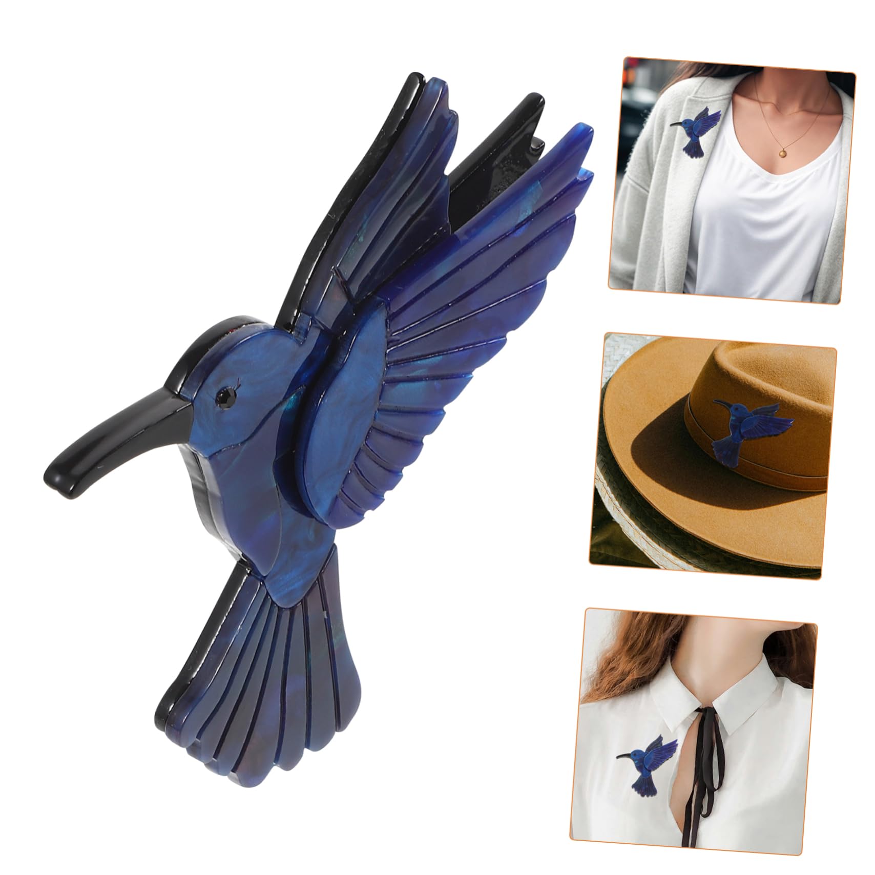 SHERCHPRY 4stücke Cute Hummingbird Brosche Kunterbunte Cartoon-anstecknadel Für Frauen Tier-lapel-pin Dekorativer Schmuck Für Kleidung Und Accessoires Einzigartiges Für Jeden Anlass