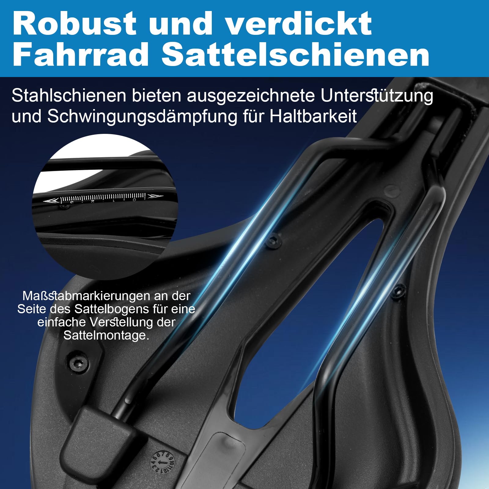 Fahrradsattel Herren Damen Bequem, Weich Memory Foam Ergonomisch Stoßdämpfend Atmungsaktiv Fahrrad Sattel, Wasserdicht Fahrradsitz mit überzug für MTB Rennrad Cityrad